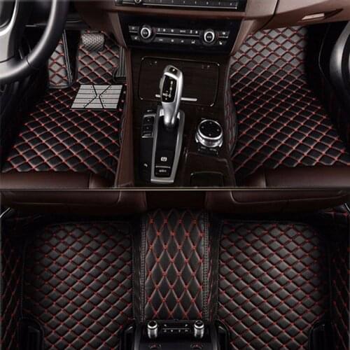 Flash mat leather car floor mats for smart all models fortwo forfour forjeremy car-styling Custom auto foot mats carpet cover