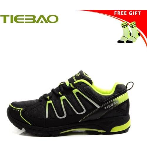 Tiebao Leisure Cycling Sneakers for Men Women Breathable Self-locking Mountain Bike Shoes Sapatilha Ciclismo Mtb Bike Shoes