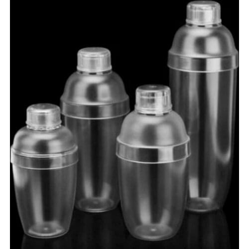 Kitchen 350ml/530ml/700ml/1000ml Plastic Cocktail Shaker Wine Beverage Mixer Wine Shaker Drink Mixer Barware Household Bar Tools
