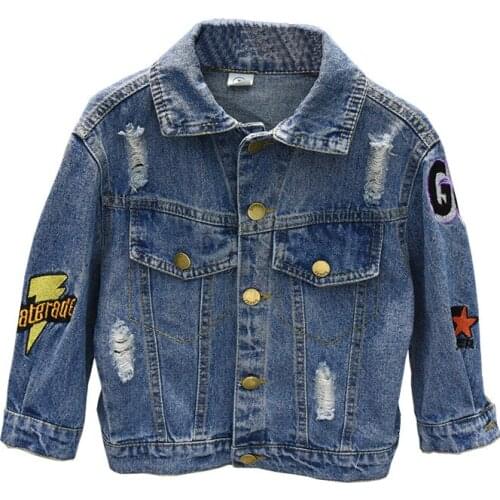 YourSeason Spring Autumn Kids Jeans Coat Turn Down Collar Korean Fashion Children Clothing Tops For Teenage 2021 New 2-12 Years