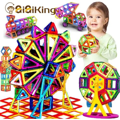 Big Size Magnetic Designer Magnet Building Blocks Accessories Educational constructor Toys For Children