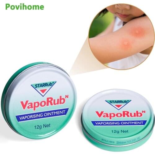 1pcs 12g Herbal Cooling Ointment Refresh Mint Oil Muscle Rub Aches Cream Anti-itching Headache Nasal Cool Ointment P0061