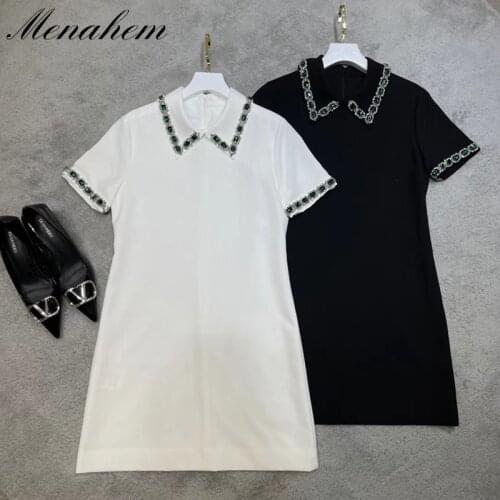Menahem Solid Summer Dresses