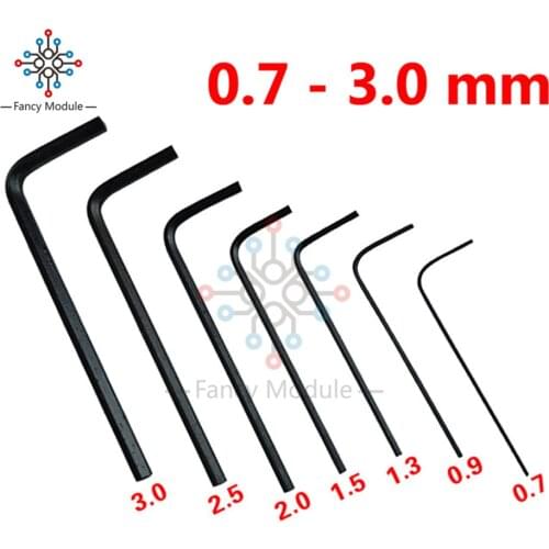 7Pcs 0.7mm-3mm Mini Hexagon Hex Allen Key Set Wrench Screwdriver Tool Kit HOT