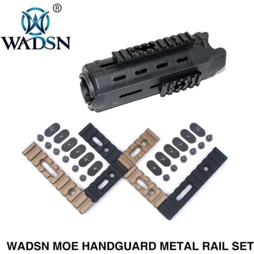 WADSN Tactical MOE ACR Hand Guard Metal 20mm Rail Set fit Jinming 9 10 Kublai M4A1 Hunting Handguard Rail Mount Accessories