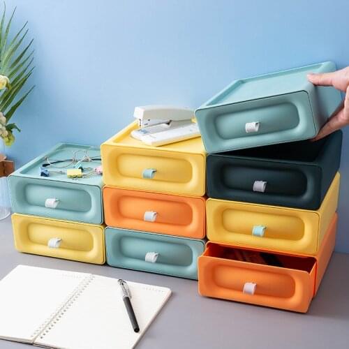 Desktop Drawer Storage Box Makeup Organizer Cosmetic Drawers Jewelry Display Case Multi-layer Storage Box Sundries Finishing Box