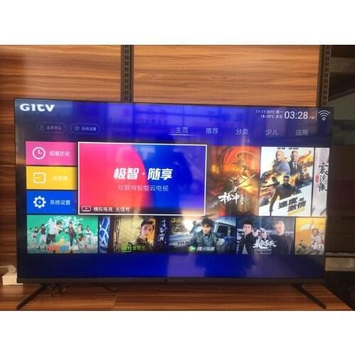 New style Bezelless led screen monitor smart Television 55'' inch wifi TV DVB t2 led television TV