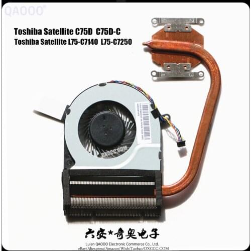 New Cpu Fan For Toshiba C75D C75D-C Cpu Cooling Fan With Heatsink H000081470