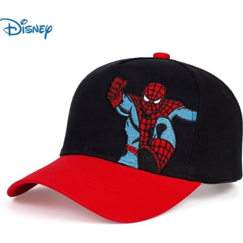 Disney Marvel Hats Baseball Caps Superhero Spider Man Embroidery Breathable Adjustable Baby Boys Girls Hip Hop Hats Outdoor Caps
