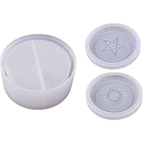 DIY Crystal Epoxy Resin Mold 12 Constellation Starry Sky Five-Pointed Star Storage Box Mirror Silicone Mold for Resin