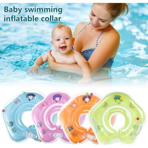 1PCS Newborn Baby Kids Infant Swimming Protector Neck Float Ring Safety Life Buoy Life Saver Neck Collar Swiming Inflatable Tube