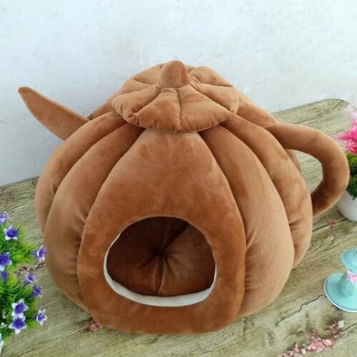 Teapot Warm Pet Dog House Sleeping Bed Cushion Dogs Cats Sleeping Mat Pet House Supplies for Small Medium Pet