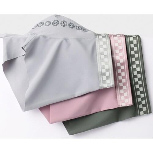 3PCS Graphene antibacterial mens underwear 2021 summer ice silk seamless boxer shorts thin breathable shorts 001298