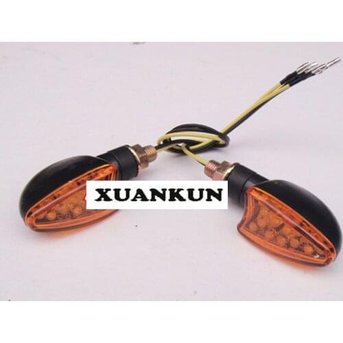 XUANKUN Motorcycle Turn Signal Lamp Shell Modding Orange LED Turn Signal Lights running lights