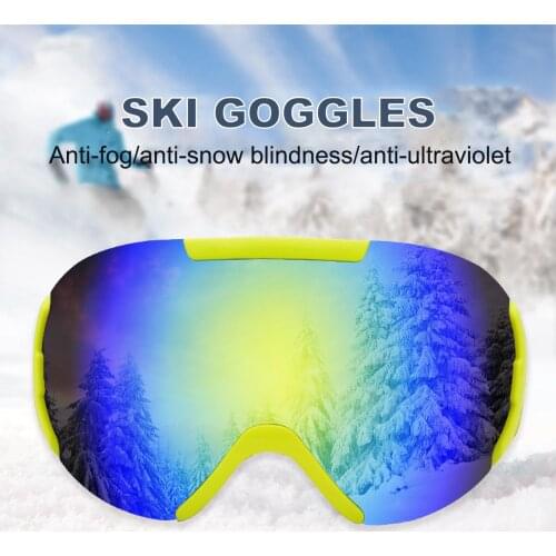 Winter Outdoor Anti-Fog Ski Snowboard Goggles UV Protection Glasses Eyewear Night Driving Glasses Sun Glasses Cycling Eyewear
