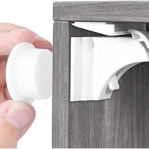 10+2 Pcs Magnetic Child Lock Children Baby Protection Safety Lock Drawer Latch Cabinet Door Lock Limiter Children Security Lock