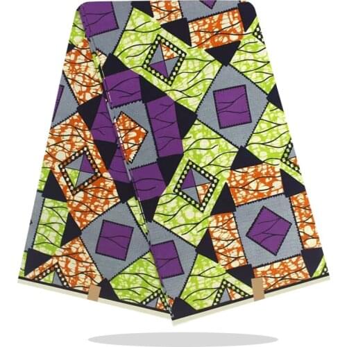 100%Cotton Fabric Real Soft Dress Material For Sewing Veritable High Quality Ankara Wax Dye Prints Fabric By The Yards V-L 679