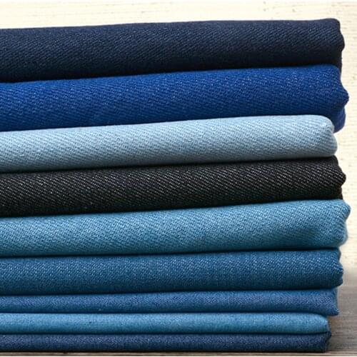 100% Cotton Denim fabric Jeans Washing Cloth Jacket Shirts dress Thick Denim Summer Thin DIY patchwork fabric quilting sewing