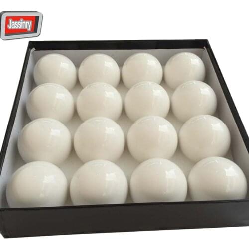 16pcs 57.2mm Resin Magnetic White Ball High quality Coin-operated Billiard Table 2 1/4 Milky White Billiards Pool Magnetic Balls