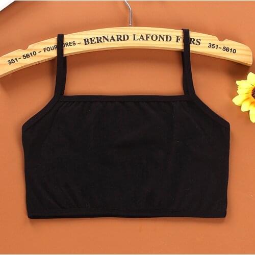 2021 Girl Sport Bra Breast Care Girl Bra 6-12 Years Hipster Cotton Teens Teenage Underwear Summer Kids Lace Vest Young Tops