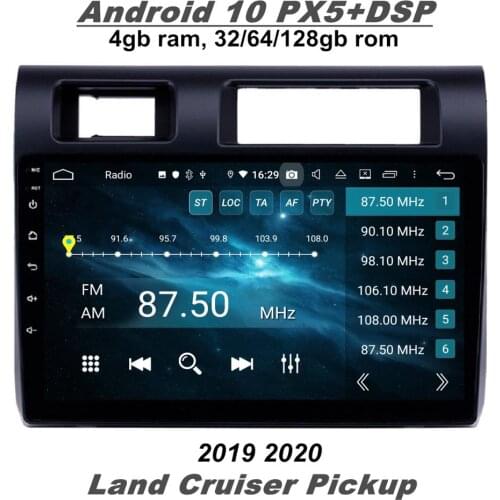4gb+128gb DSP 10.1" Android 10 Car Stereo Radio DVD GPS Navigation Bluetooth 5.0 WIFI for Toyota Land Cruiser Pickup 2019 2020