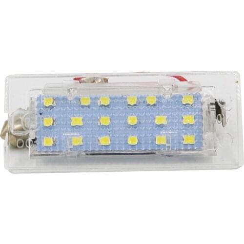 40GF 2Pcs White CANbus LED Number License Plate Light Lamp 18 SMD 3528 for bmw E53 X5 1999-2003 E83 X3 03-10