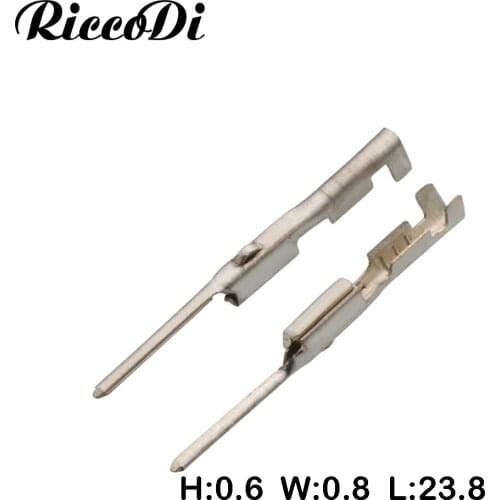 50-200Pcs 0.6mm Series Loose Type Crimp Automotic Sumitomo Connector Male Terminal Pins DJ619Y-0.6A