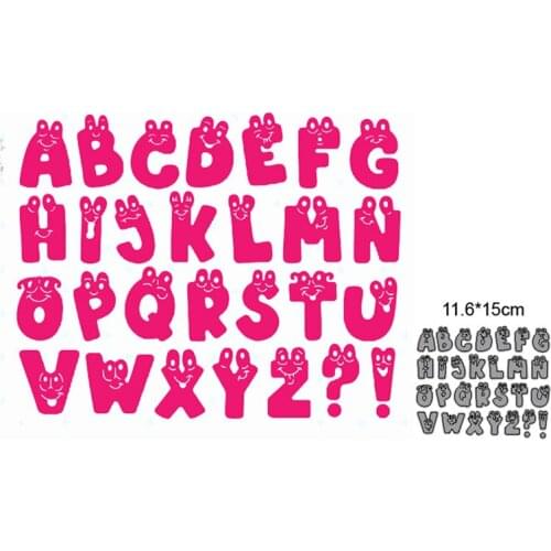 Alphabet Letters Metal Cutting Dies Cut Die Mold Scrapbooking dies Decoration Paper Craft Embossing Dies New 2021 Stencils dies