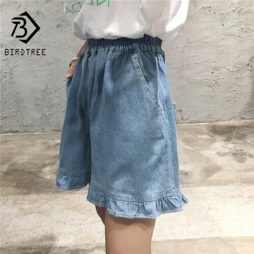 Женские летние джинсы BIRDTREE TB China At AliExpress