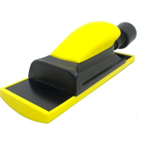 Jitterbug 70x198mm Vacuum Hand Sanding Block Dust-free Multi Hole Hook and Loop Backing Pad Sheet Metal Polishing