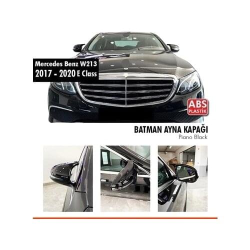 Bat Mirror Cover Piano Black For Mercedes E Class W213 2017-2020 Quality Product Full Harmony 1 Suit 2 Piece (right and Left)