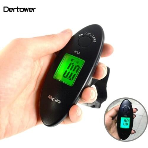 100g/40kg Digital Scale Hanging Luggage Scale LCD Display Portable Mini Electronic Pocket Fishing Travel Handheld Weight Balance