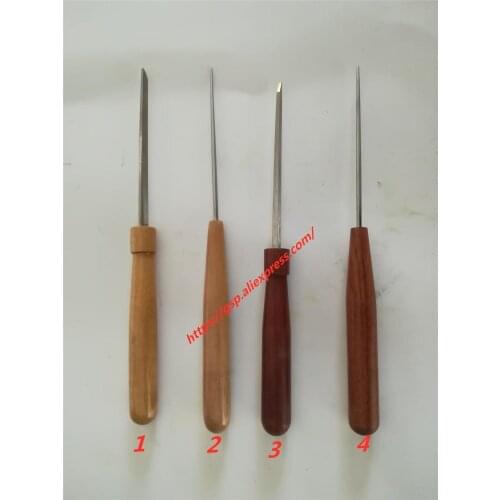 Piano tuning maintenance tools, red wood handle reamer taper through needle jujube wood handle