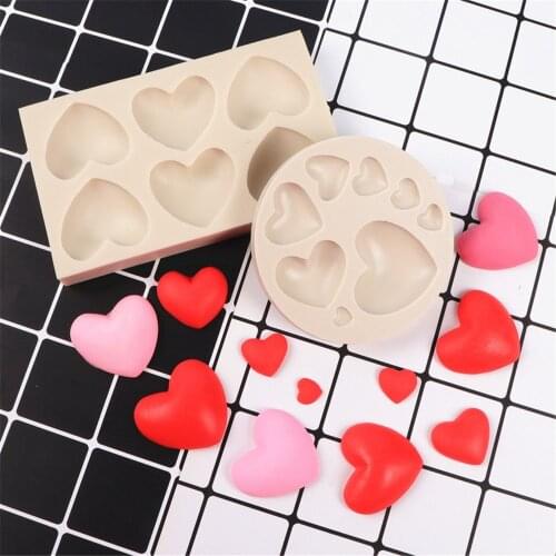 Lip Heart Love Shapes Silicone Mold Sugarcraft Cookie Cupcake Chocolate Baking Mold Fondant Cake Decorating Tools Valentine Day