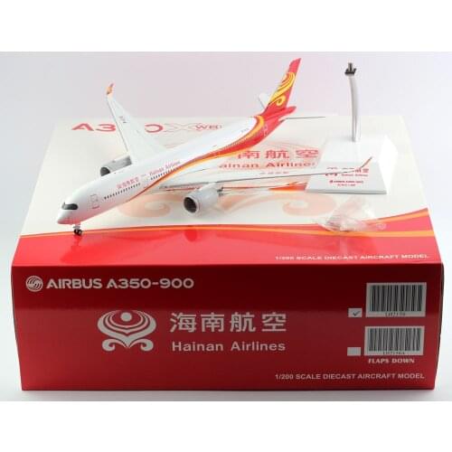 1:200 Alloy Collectible Plane Gift JC Wings LH2150 Hainan Airlines Airbus A350-900XWB Diecast Aircraft JET Model B-1070