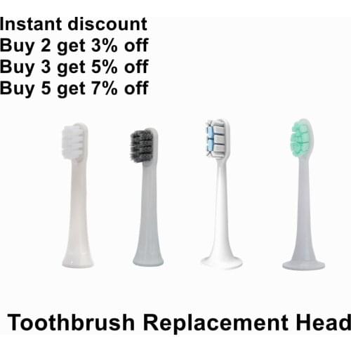 Original Toothbrush Replacement Head Toothbrush Head Electric Sonic Ultrasonic Tooth Brush Heads For Xiaomi T100/T300/T500