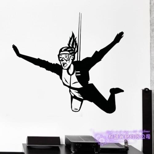 Parachute Sticker Extreme Sports Skydive Posters Vinyl Wall Decals Parede Home Decoration Decor Mural Air Flight Car Decal