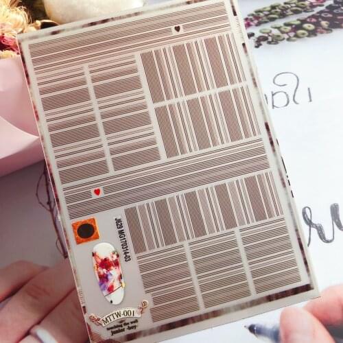 Diy Japanese Style Non- trace Nail Stickers Water Slide Decals Line Strings Nail Stickers Factory Sale Price