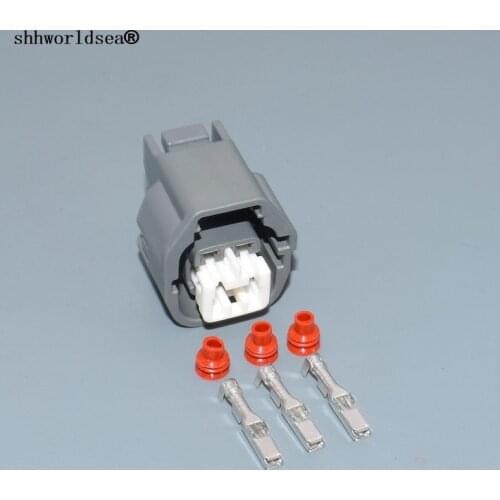 Shhworldsea 3 pin auto waterprofemale Modern Elantra Ignition Coil Plug wire harness connector MG641362-4 Oxygen Sensor Plug