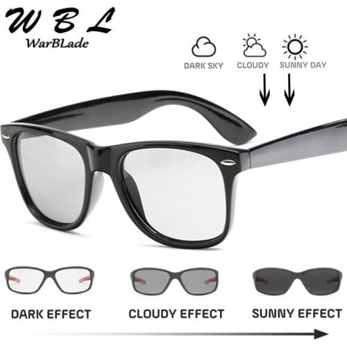 WarBLade New Driving Men Photochromic Polarized Sunglasses Vintage Eyewear for Men Women Coating Points UV400 Sun Glasses Male