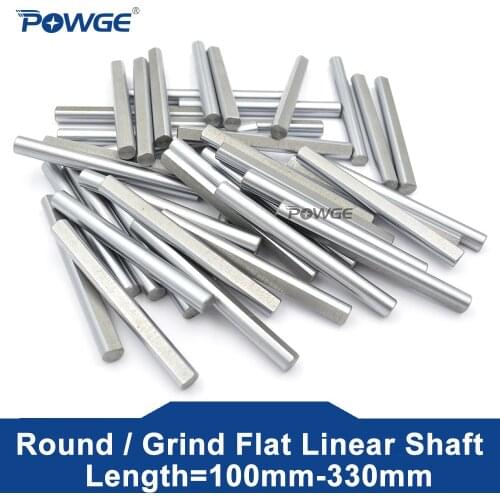 POWGE SMuFF V5 BOM Bearing steel Rod D type shaft Diameter 5mm/8mm Grind Flat Linear Rail Round Length 124-234mm MOTION PARTS