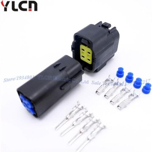 Brand New 1set 4pin way Seal waterproof wire connector for car Free Shipping
