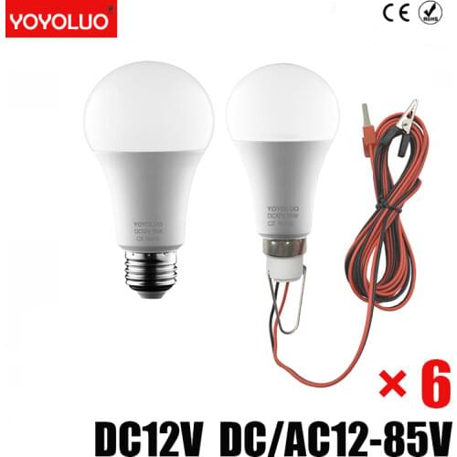 High Quality LED Bulbs 12V DC 3W 6W 9W 12W 15W LED Lamp 6500K SMD 2835 Home Camping Hunting Emergency Outdoor Light lamparas