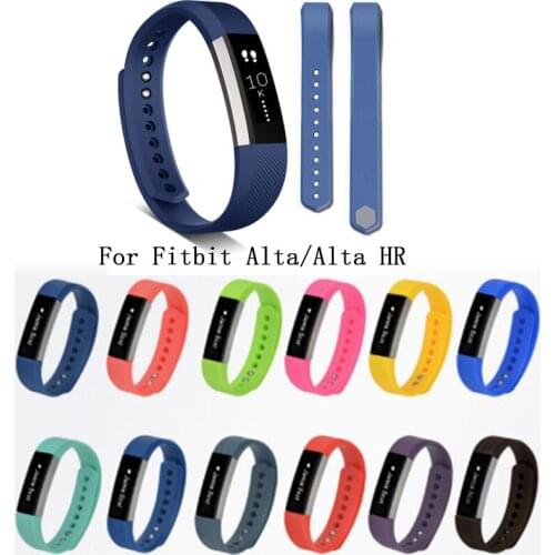 High Quality Soft Silicone Secure Adjustable Band for Fitbit Alta HR Band Wristband Strap Bracelet Watch Replacement Accessories