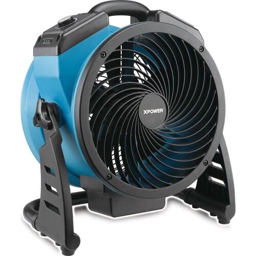 XPOWER FC-150B Battery Industrial Fan Office Air Blower Electric Steam Air Axial Fan Carpet Dryer Floor Blower Air Circulator