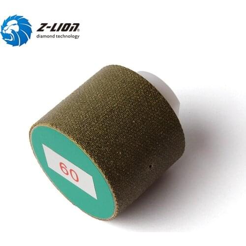 Z-LION 2" 1 PC Diamond Polishing Drum Wheels M14 5/8-11 Thread Electroplated Grinding Tool For Granite Marble Concrete Sanding