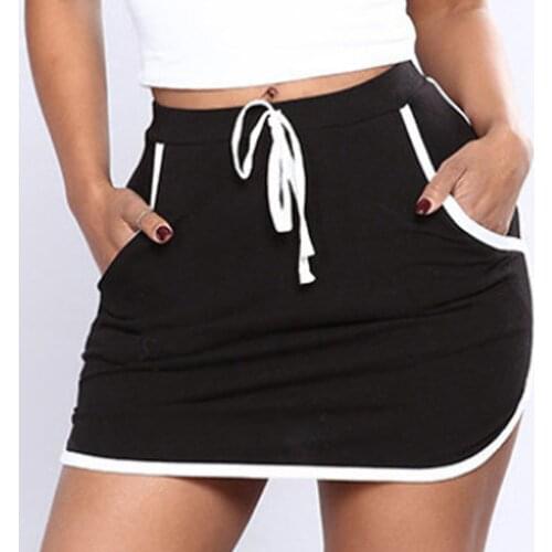 WomenS Sexy Club Mini Skirt Summer Fashion Fashion Fashion Different Models Short Solid Pocket High Waist Skirt юбки 40
