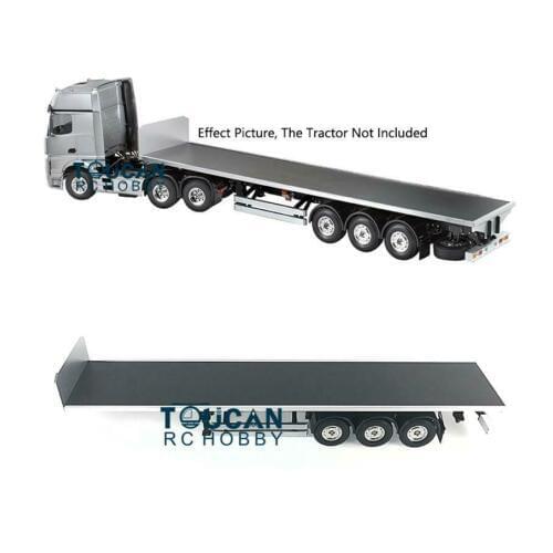 1/14 Hercules Chassis Flatbed Semi Trailer for RC DIY Tamiya Tractor Truck Model TH01019-SMT4