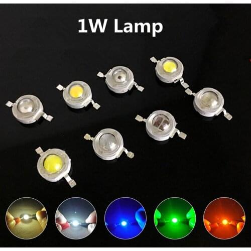 10Pcs/Set 1W LED Super Bright Lamp Beads Night Light for Flashlight Stage Yard Bulb