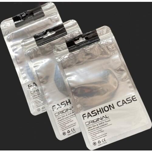 12*21.5cm Plastic Zipper Grind Silver Retail Packaging Bag For Iphone 11 8 7 6s 4.7/5.5 Case For Samsung S8 S9 Cell Phone Case